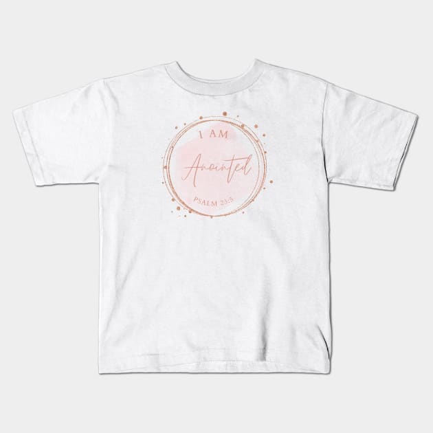 I am anointed Psalm 23:5 Kids T-Shirt by Mission Bear